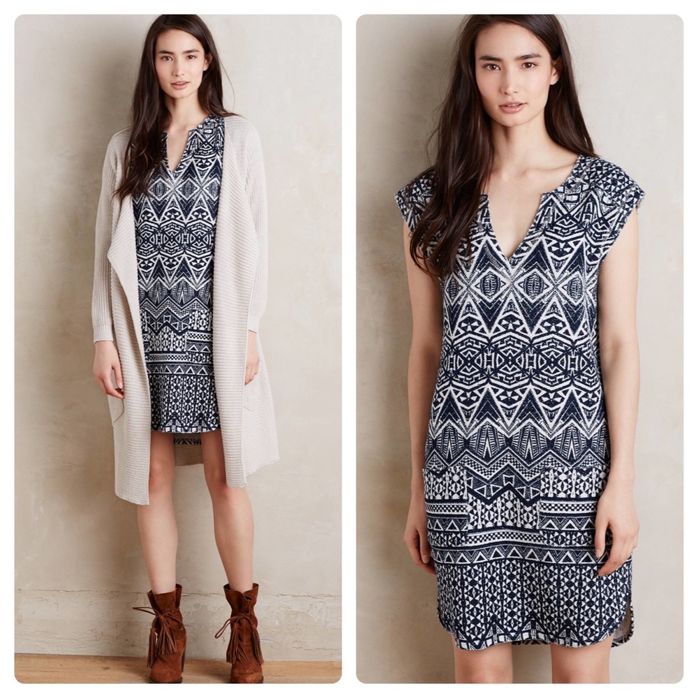 Anthropologie Velvet Leyma Terry Tunic Dress